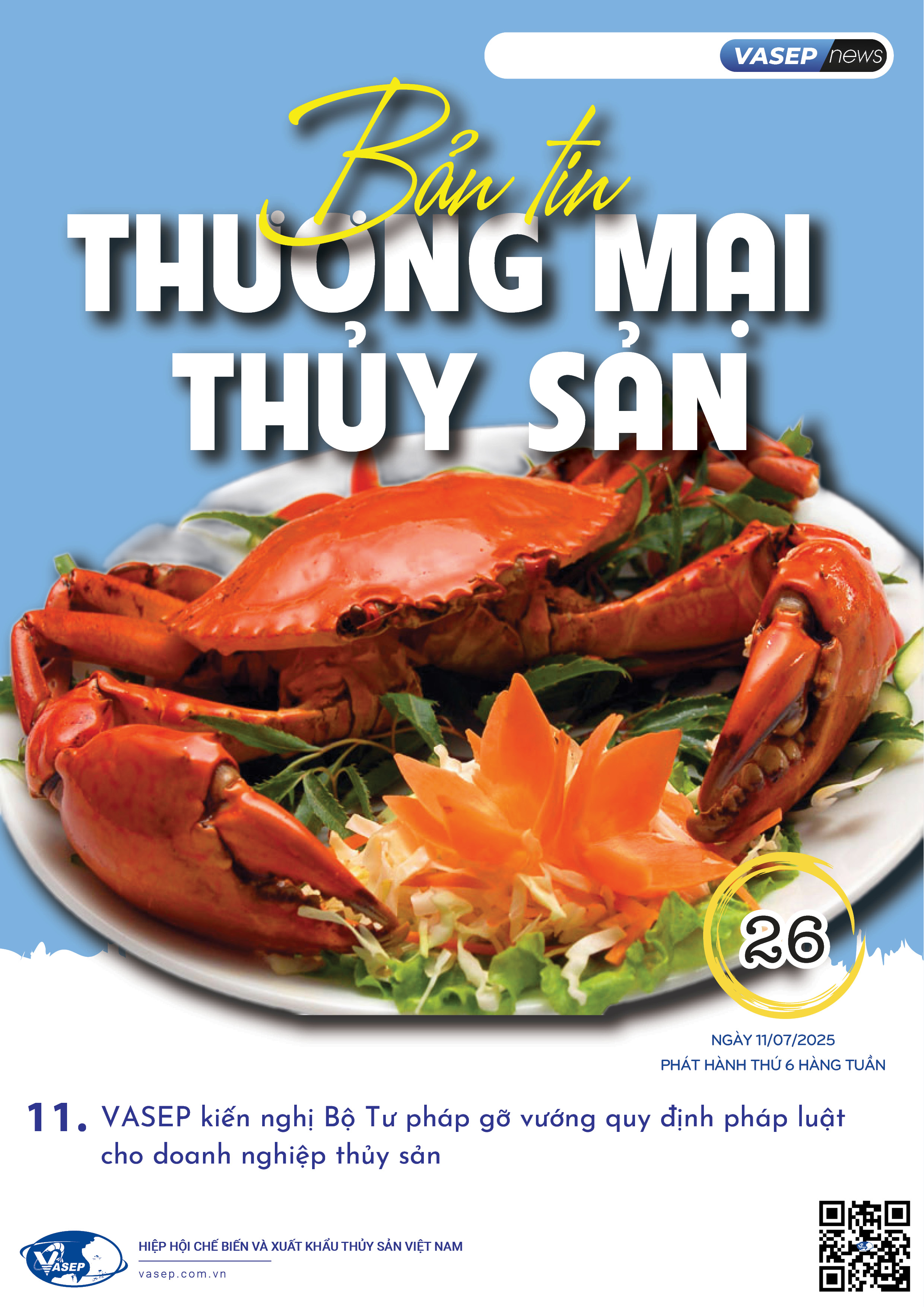 Bản tin tuần Thương mại Thủy sản số 26-2025